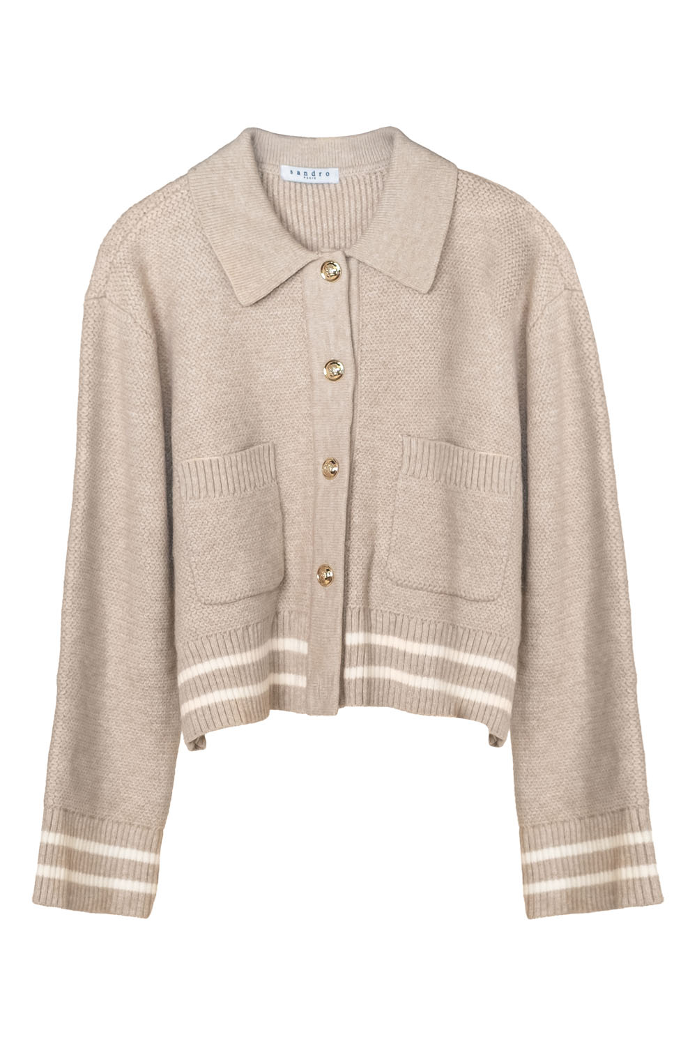 Crème Ligne Cardigan